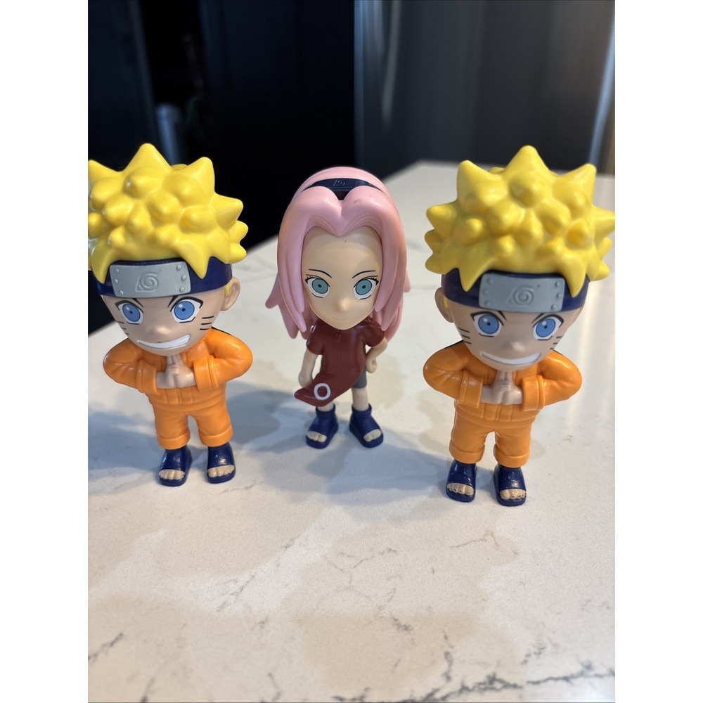 3-2025 Burger King Naruto Collectible Toy Figure Naruto Uzumaki And Sakura